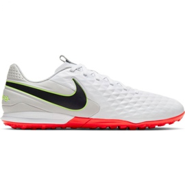 Calzado de fútbol Nike Tiempo Legend 8 Academy Tf M AT6100 106 multicolor blanco
