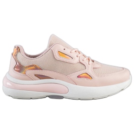 Creamberry'S Zapatillas con inserciones Holo rosa