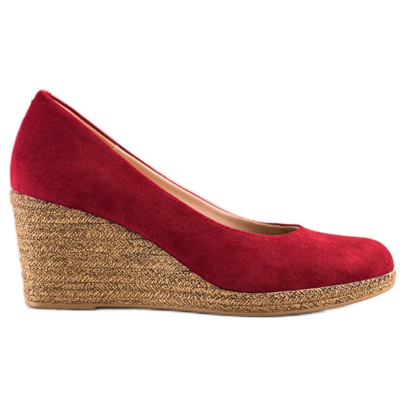 Salones VINCEZA de ante rojo