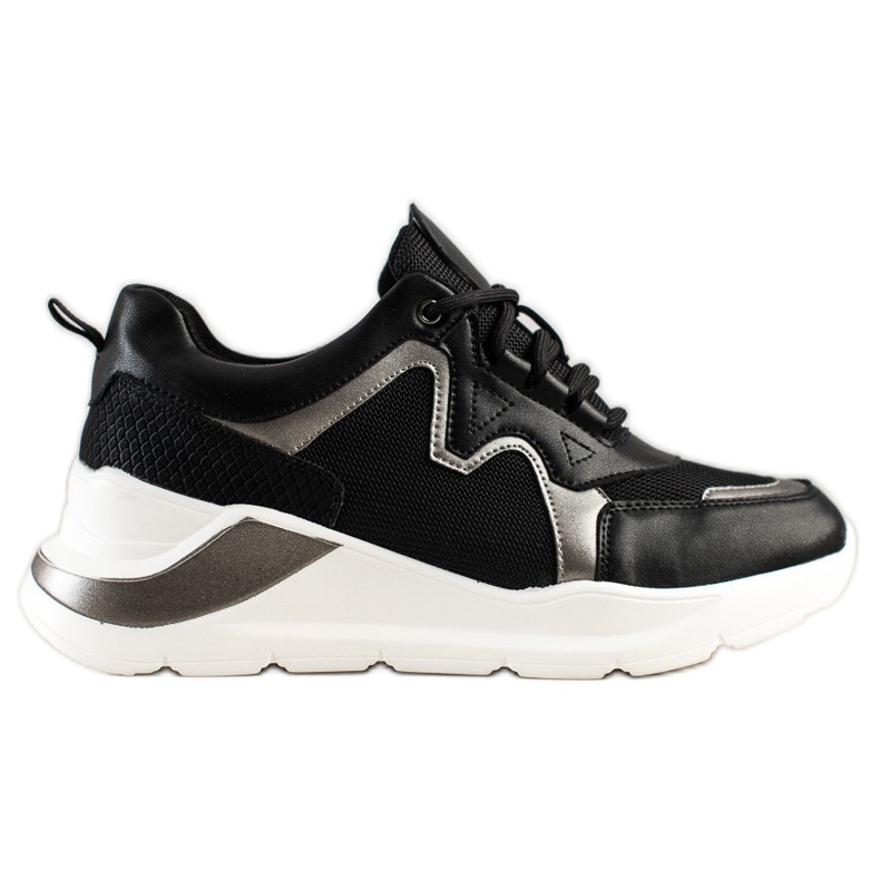 Weide Zapatillas cómodas y elegantes negro Weide Zapatillas cómodas y elegantes negro