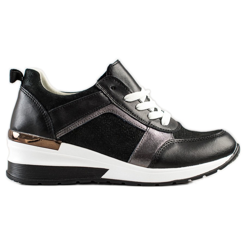 Zapatillas VINCEZA Glitter negro
