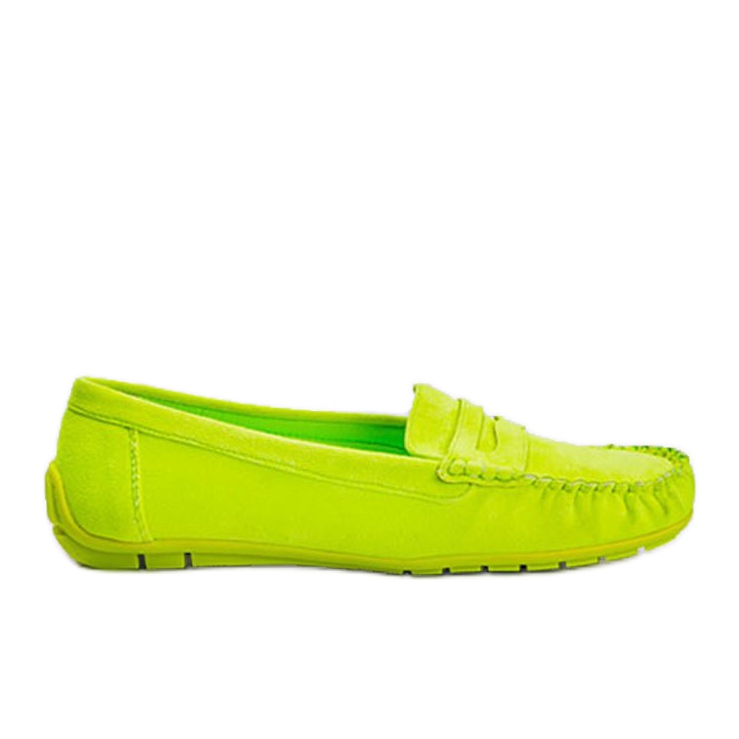 Mocasines Kyla de mujer verde