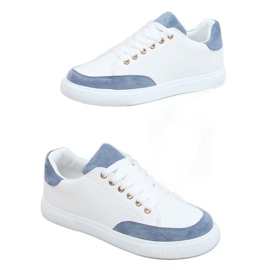 Zapatillas de mujer blancas 6110 Azul blanco