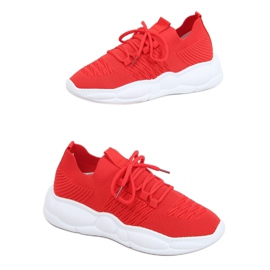Rojo LA40 Calcetines deportivos rojos