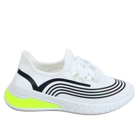 Blanco 3436 Calcetines deportivos blancos