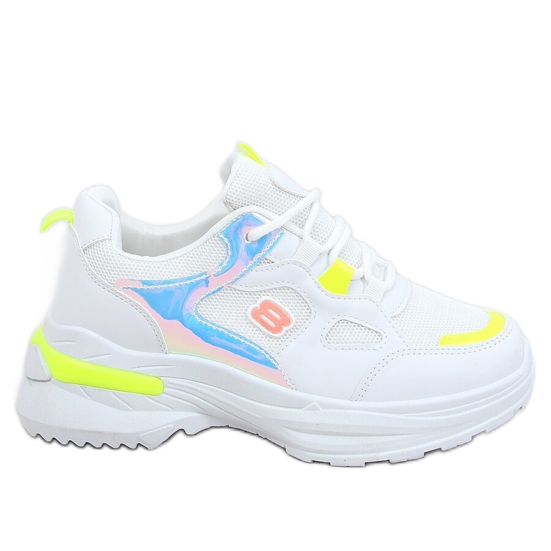 Deportivas mujer blancas y amarillas HX-68 Yellow blanco multicolor amarillo
