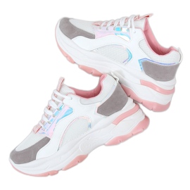 Zapatillas deportivas blancas R12YD518-11 Rosa blanco