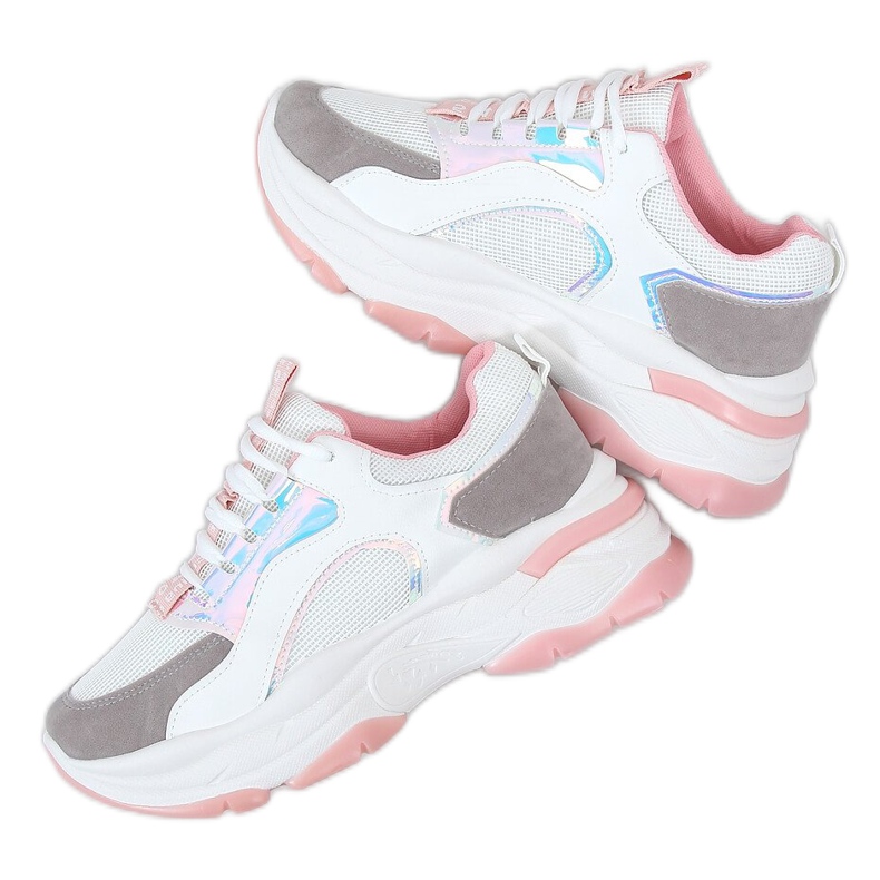 Zapatillas deportivas blancas R12YD518-11 Rosa blanco rosado