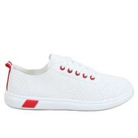 Zapatillas de mujer blancas y rojas LA42 Red blanco rojo