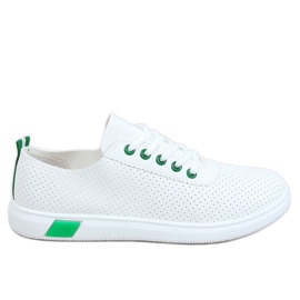 Zapatillas de mujer blancas y verdes LA42 Green blanco
