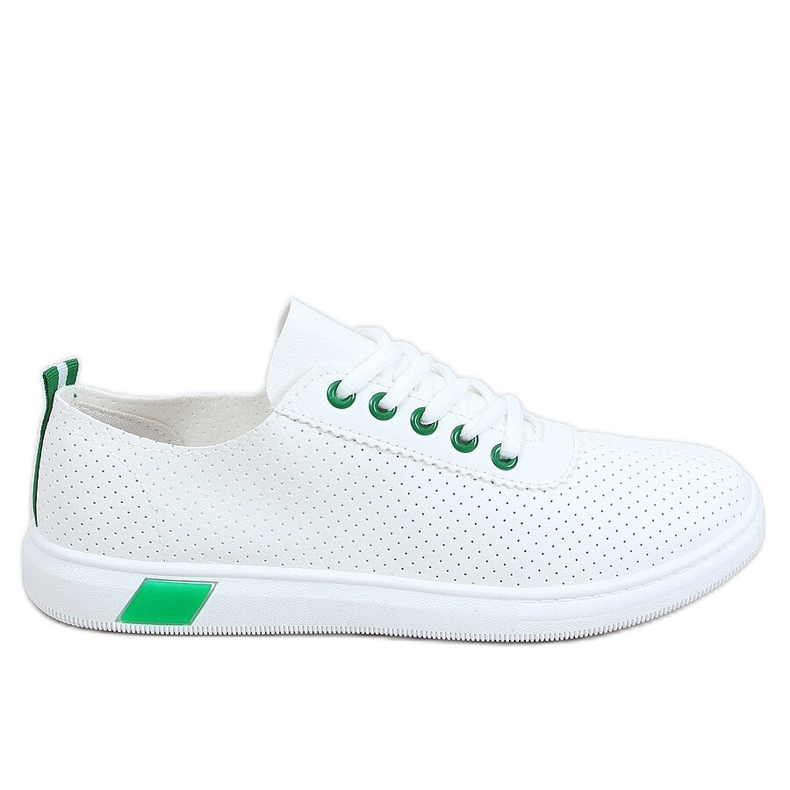 Zapatillas de mujer blancas y verdes LA42 Green blanco