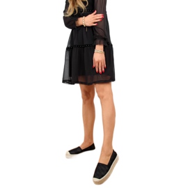 Alpargatas de mujer negras A666-ESP-1 Negra negro