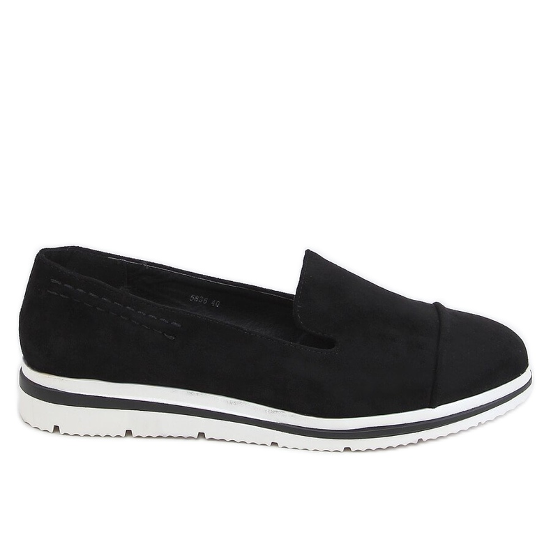 Mocasines de suela alta negro 5836 Black