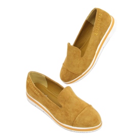 Mocasines de suela alta mostaza 5836 Amarillo