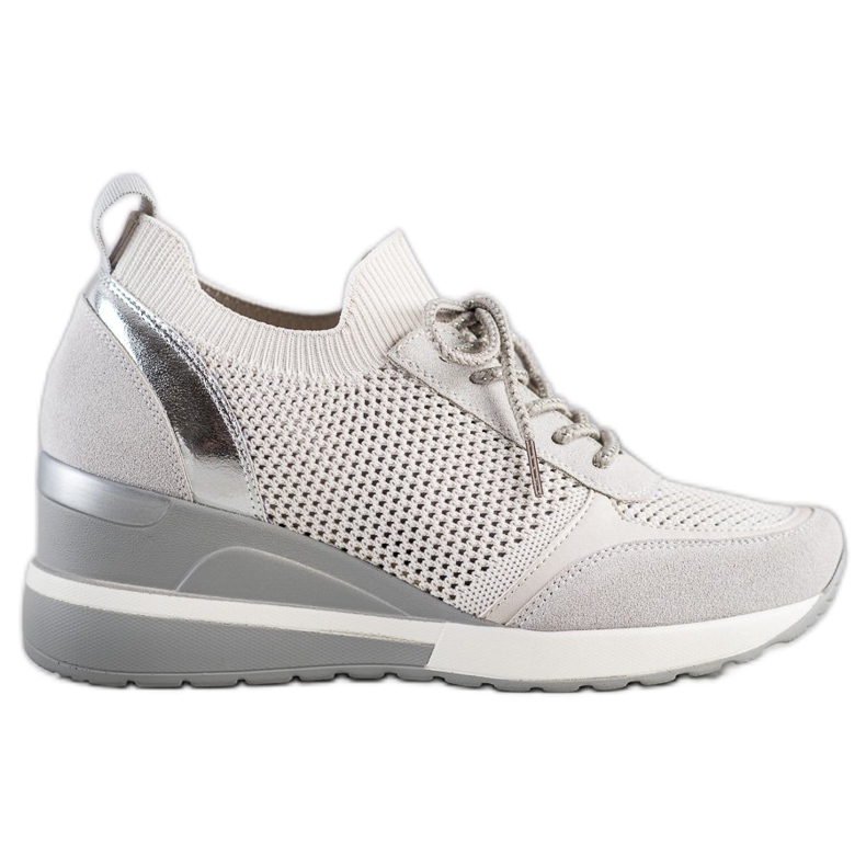 Zapatillas VINCEZA caladas gris