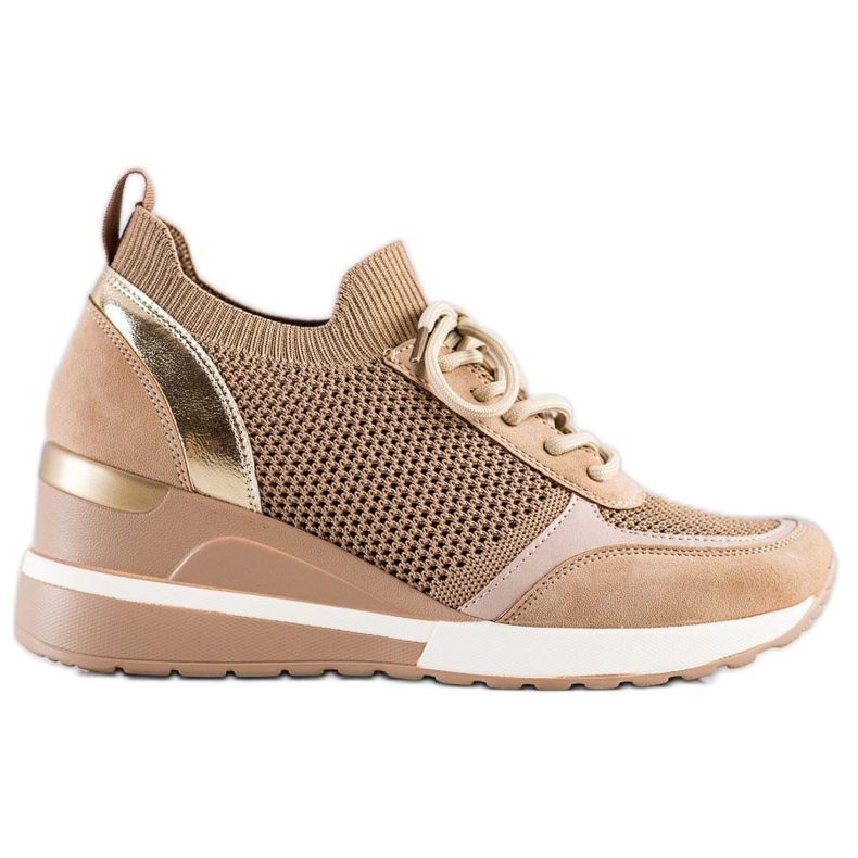 Zapatillas VINCEZA caladas beige