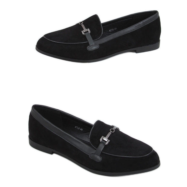 Mocasines de mujer negros 8742 Black