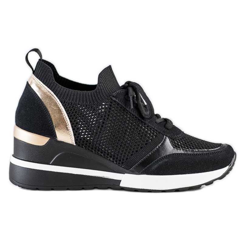 Zapatillas VINCEZA caladas negro