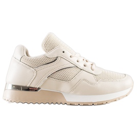 SHELOVET Zapatillas con estilo para la primavera beige SHELOVET Zapatillas con estilo para la primavera beige