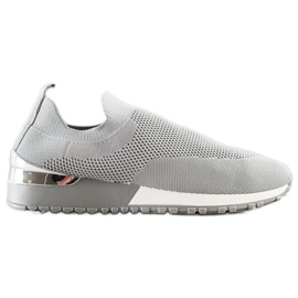 SHELOVET Deportivas Textiles Caladas gris