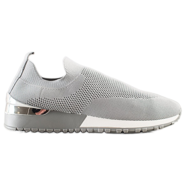 SHELOVET Deportivas Textiles Caladas gris