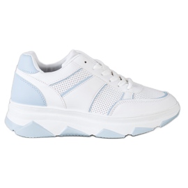 SHELOVET Calzado deportivo casual blanco azul