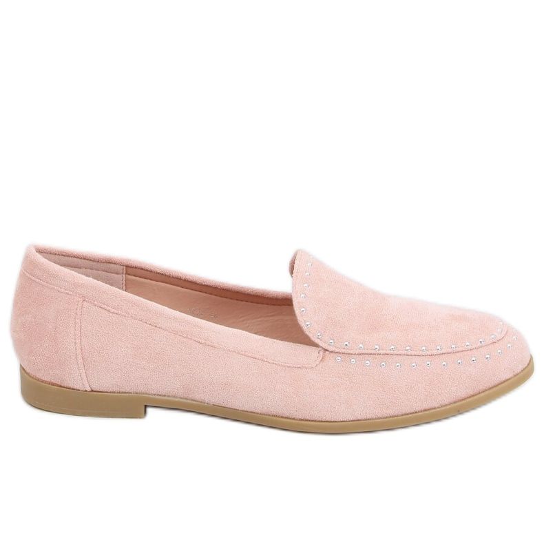 Mocasines con tachuelas rosas 4322 Pink rosado Mocasines con tachuelas rosas 4322 Pink rosado