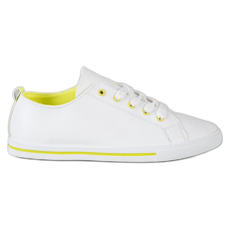 SHELOVET Cómodas zapatillas bajas blanco SHELOVET Cómodas zapatillas bajas blanco