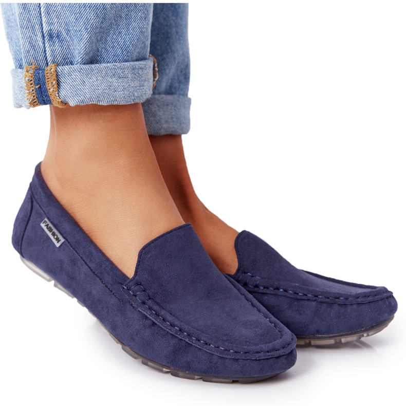 PH1 Mocasines Mujer Ante Azul Marino San Marino