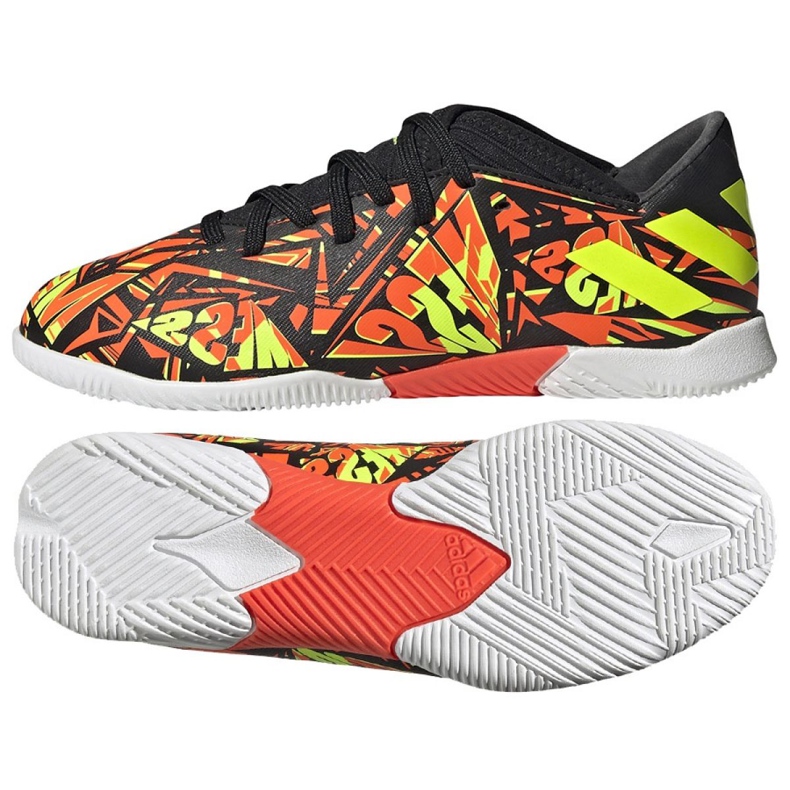 Botas de fútbol adidas Nemeziz Messi.3 In Jr FW7313 multicolor naranja Botas de fútbol adidas Nemeziz Messi.3 In Jr FW7313 multicolor naranja