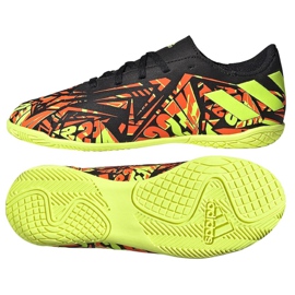 Botas de fútbol adidas Nemeziz Messi.4 In Jr FW7310 negro, amarillo, naranja naranja