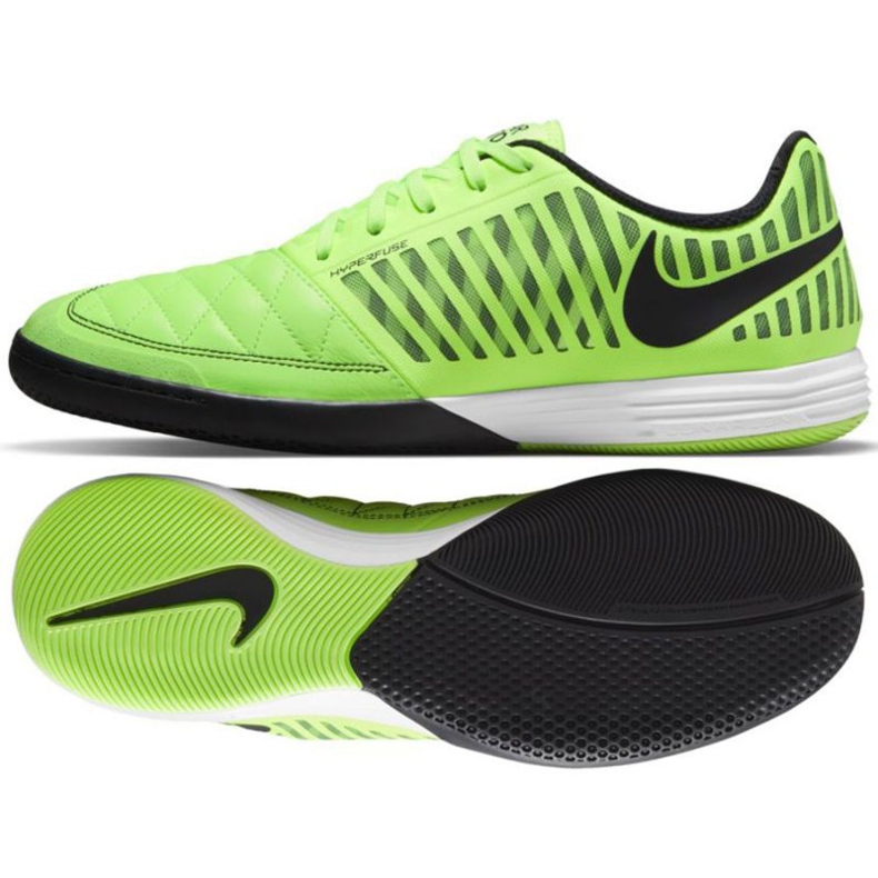 Zapatos de fútbol Nike Lunar Gato Ii Ic M 580456301 negro verde verde