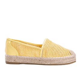 Alpargatas Carly amarillas tejidas amarillo