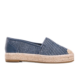Alpargatas Carly tejidas en azul