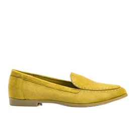 Mocasines mostaza de ante ecológico de Hope amarillo