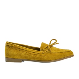 Mocasines mostaza de gamuza ecológica Kierra amarillo