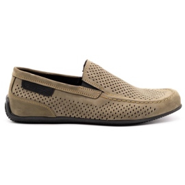 Polbut Mocasines hombre piel 2105P oliva verde