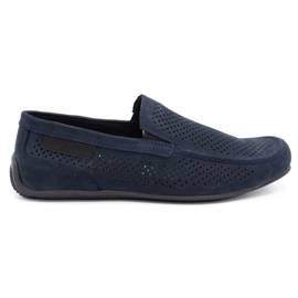 Polbut Mocasines hombre piel 2105P azul marino
