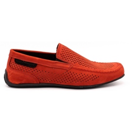 Polbut Mocasines hombre piel 2105P rojo