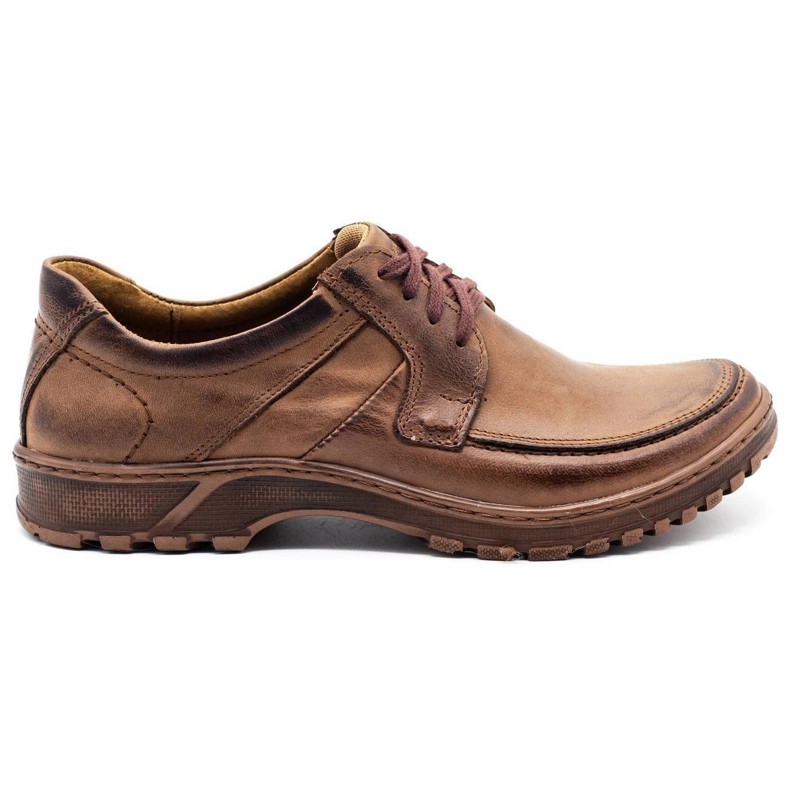 KOMODO Zapatos de cuero para hombre 853 marrón