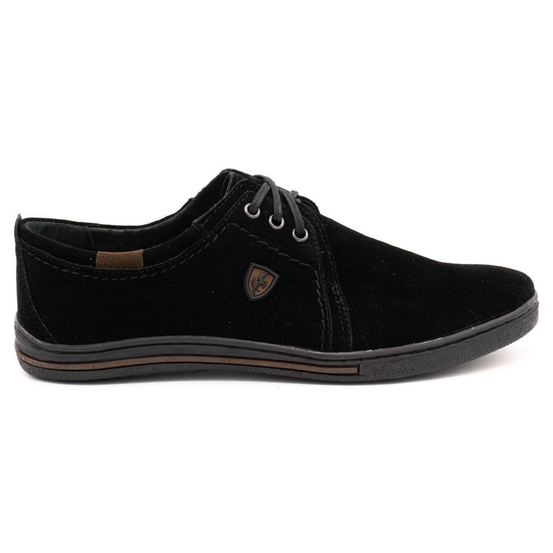 Polbut Zapatos de piel para hombre 343 ante negro