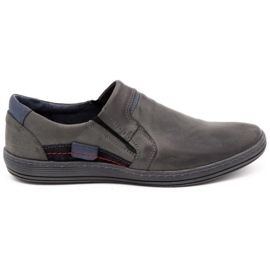 Olivier Mocasines hombre piel 520 gris