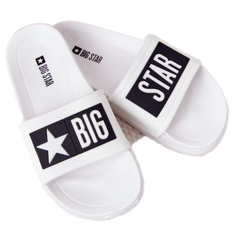 Pantuflas para niños Big Star DD374151 Blanco