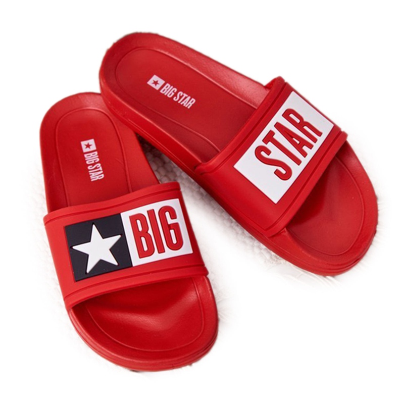 Pantuflas para niños Big Star DD374153 Rojo
