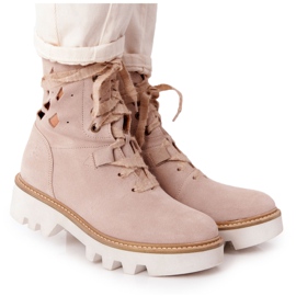 Botas de ante calado Maciejka Beige 05033-04 marrón Botas de ante calado Maciejka Beige 05033-04 marrón
