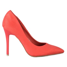 Kayla Tacones de coral clásicos rojo
