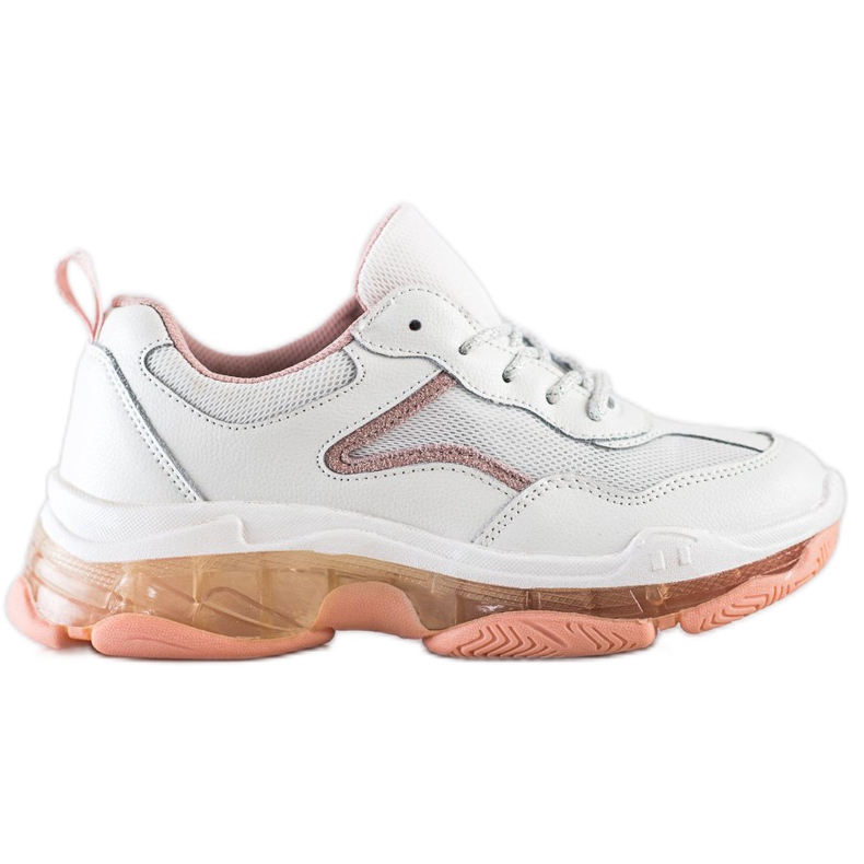Goodin Zapatillas de cuero blanco
