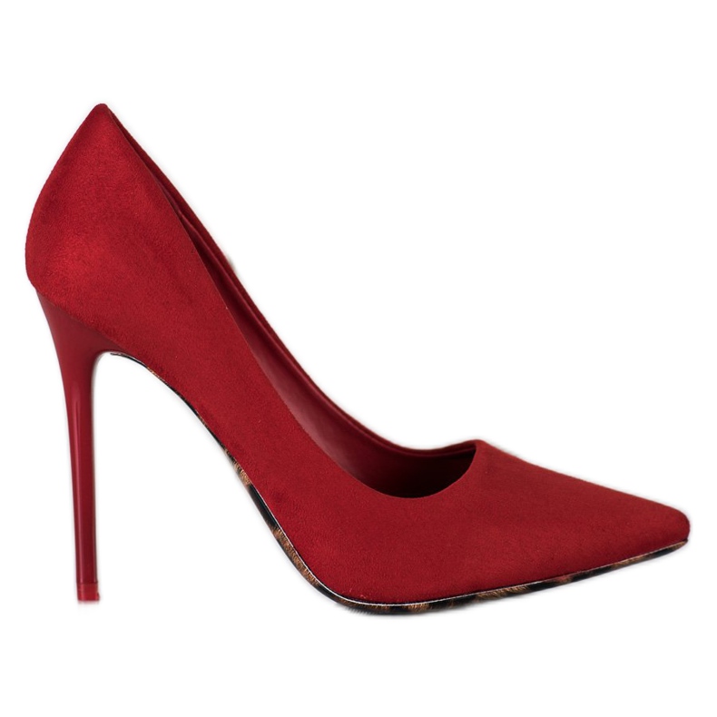 Diamantique Tacones de gamuza sexy rojo