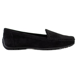 SHELOVET Mocasines de ante negros