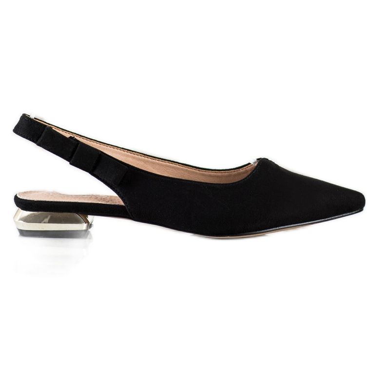 Filippo Sandalias negras con tacón abierto negro Filippo Sandalias negras con tacón abierto negro